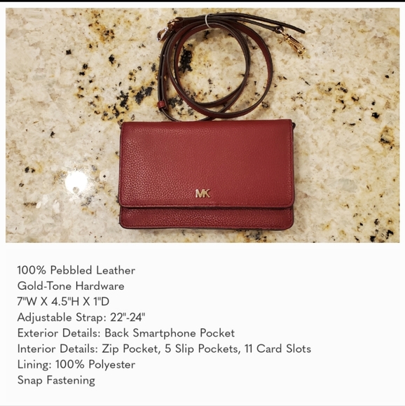 Sold MK wallet / crossbody EUC - Picture 6 of 7